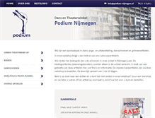 Tablet Screenshot of podium-nijmegen.nl